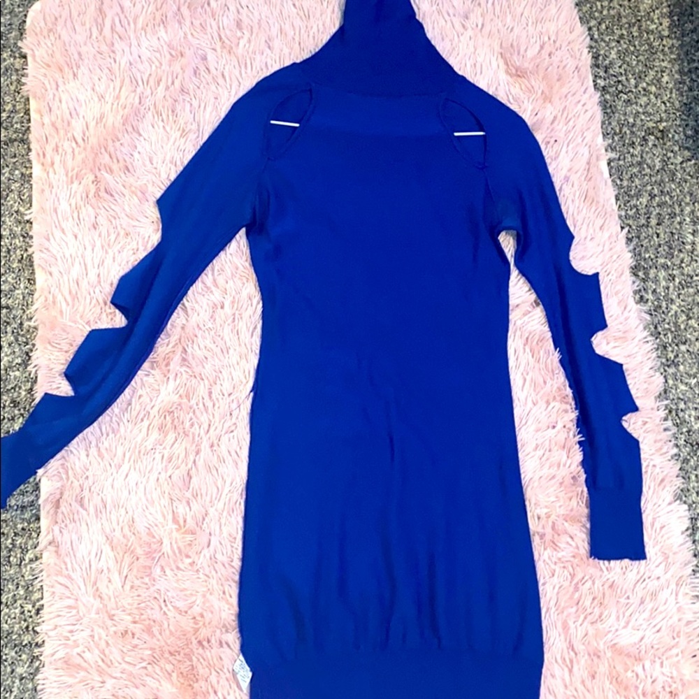 Blue sweater like dress